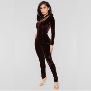 Chocolate Velvet Junpsuit